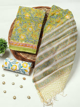 Premium Sanganeri Printed kota Suit With Kota Doria Duppta(BFFKO48)